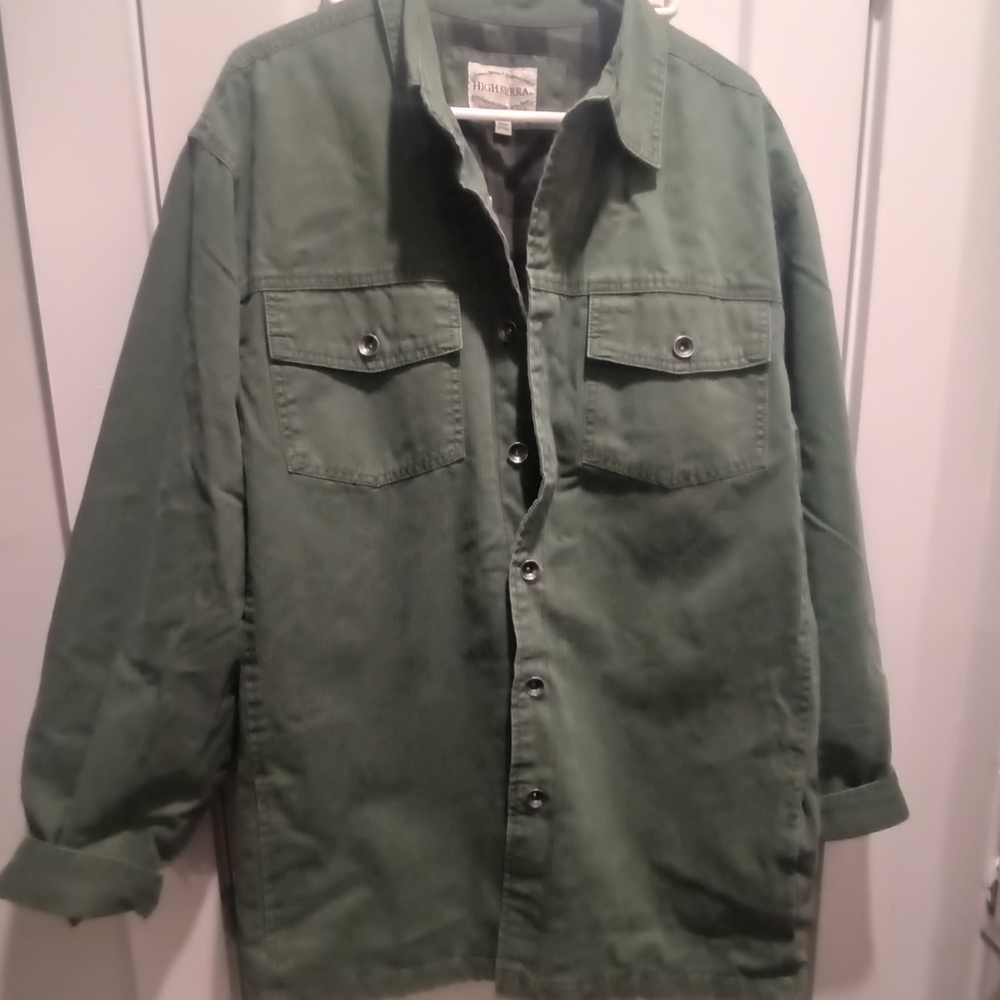 High Sierra Men's Olive Green Shirt Jacket